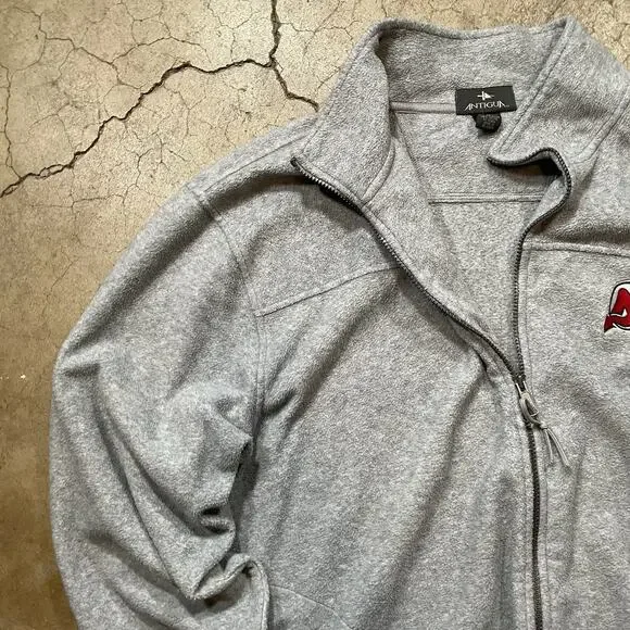 New Jersey Devils Sweater Mens XL Black NHL Quarter Zip - Picture 3 of 7